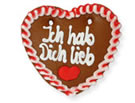 Lebkuchenherz "Ich hab Dich lieb" Lebkuchenherz "Ich hab Dich lieb"