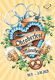 Aktuelles Oktoberfestplakat 2021 (RAW der Stadt München)
