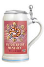 Offizieller Oktoberfestkrug 2020 - 1 Liter Steinkrug mit graviertem Zinndeckel