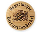 Biergartendeckel - Bierdeckel aus Holz