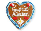 Lebkuchenherz "Gruss aus München"
