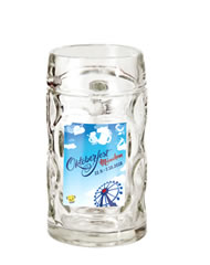 0,5 Liter Glaskrug 2018 - Bierglas und offizieller Oktoberfestkrug