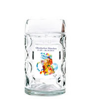 Glasstamperl Isarseidl (4 cl) - Mini Oktoberfestkrug 2013 als Schnapsglas