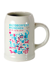 Wiesnkrug 2019 - 0,3 Liter Steinkrug vom Oktoberfest München