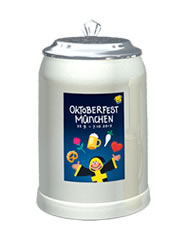 Steinkrug "Oktoberfest München" mit Zinndeckel (0,5 Liter)