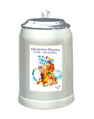 Steinkrug "Oktoberfest München" mit Zinndeckel (0,5 Liter)