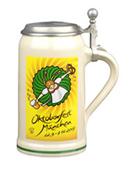 Oktoberfest Jahreskrug 2007 mit Zinndeckel (1 Liter)