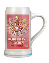 Offizieller Oktoberfestkrug 2020 - Masskrug vom Veranstalter - Bierkrug vom Oktoberfest München