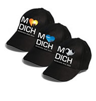 Cap "München mag Dich" - Schwarzes Basball Cap