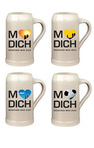 Steinkrug "München mag Dich" Keferloher (1 Liter)